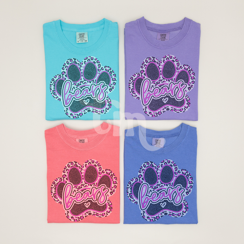 Bears Leopard Paw SPANGLE TRANSFER