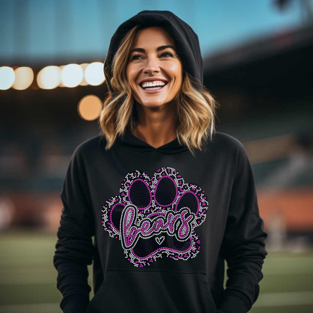 Bears Leopard Paw SPANGLE TRANSFER