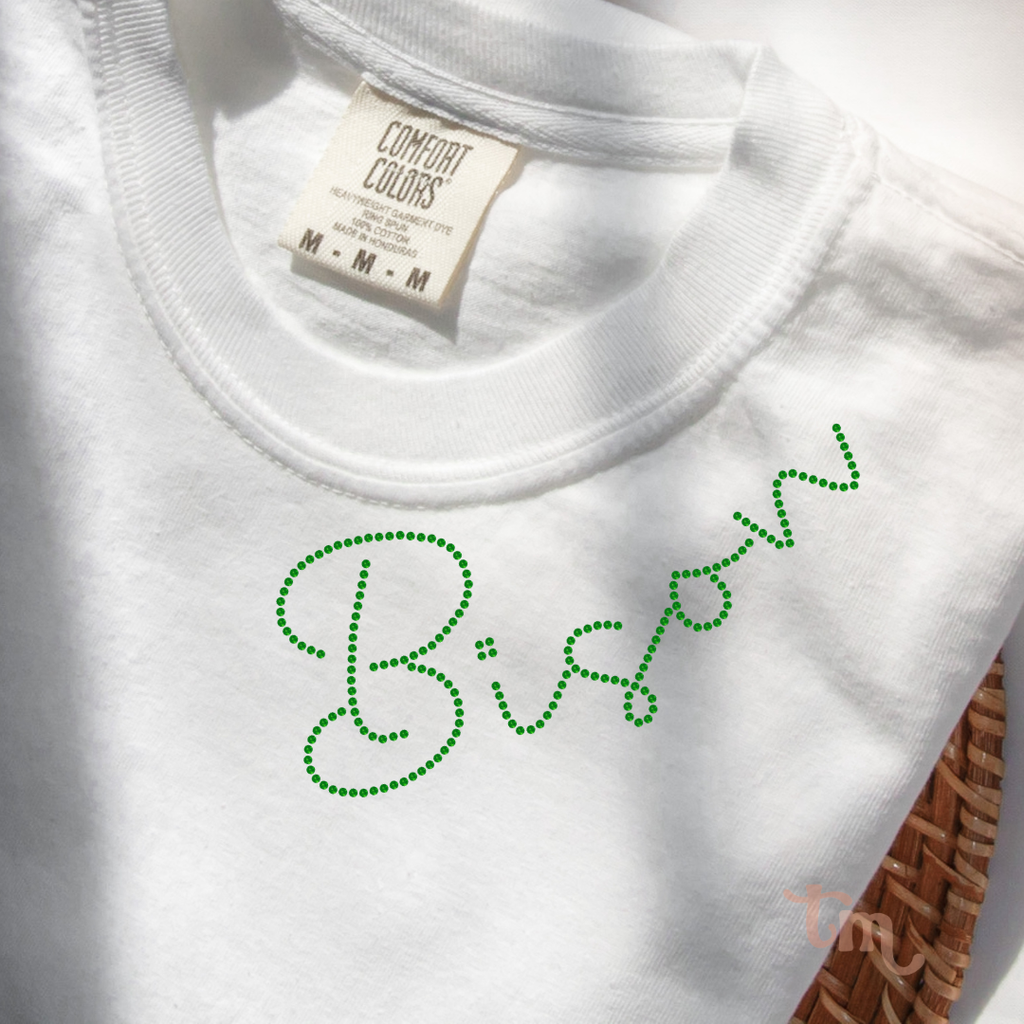 Bison Collar SHEET OF FOUR RHINESTONE TRANSFER