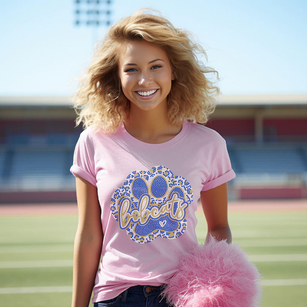 Bobcats Leopard Paw SPANGLE TRANSFER