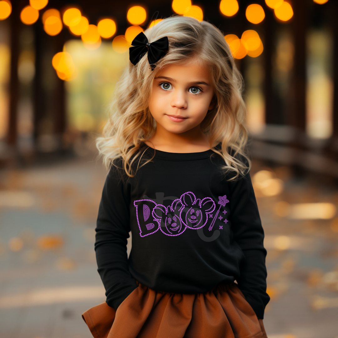 Boo Mouse YOUTH SPANGLE TRANSFER
