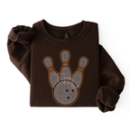 Bowling Ball and Pins SPANGLE TRANSFER