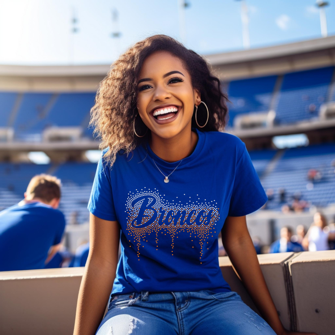 Broncos Ombre Drip SPANGLE TRANSFER