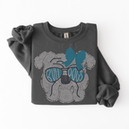 Bulldog with Glasses and Bow SPANGLE TRANSFER