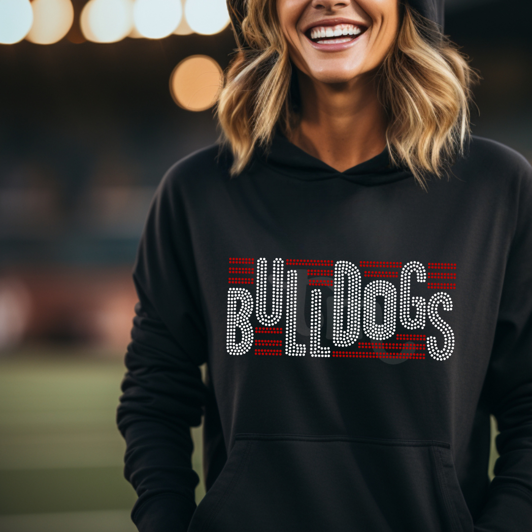 Bulldogs w/ Stripes SPANGLE TRANSFER