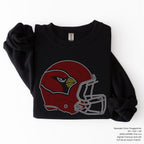Cardinals Football Helmet SPANGLES TRANSFER