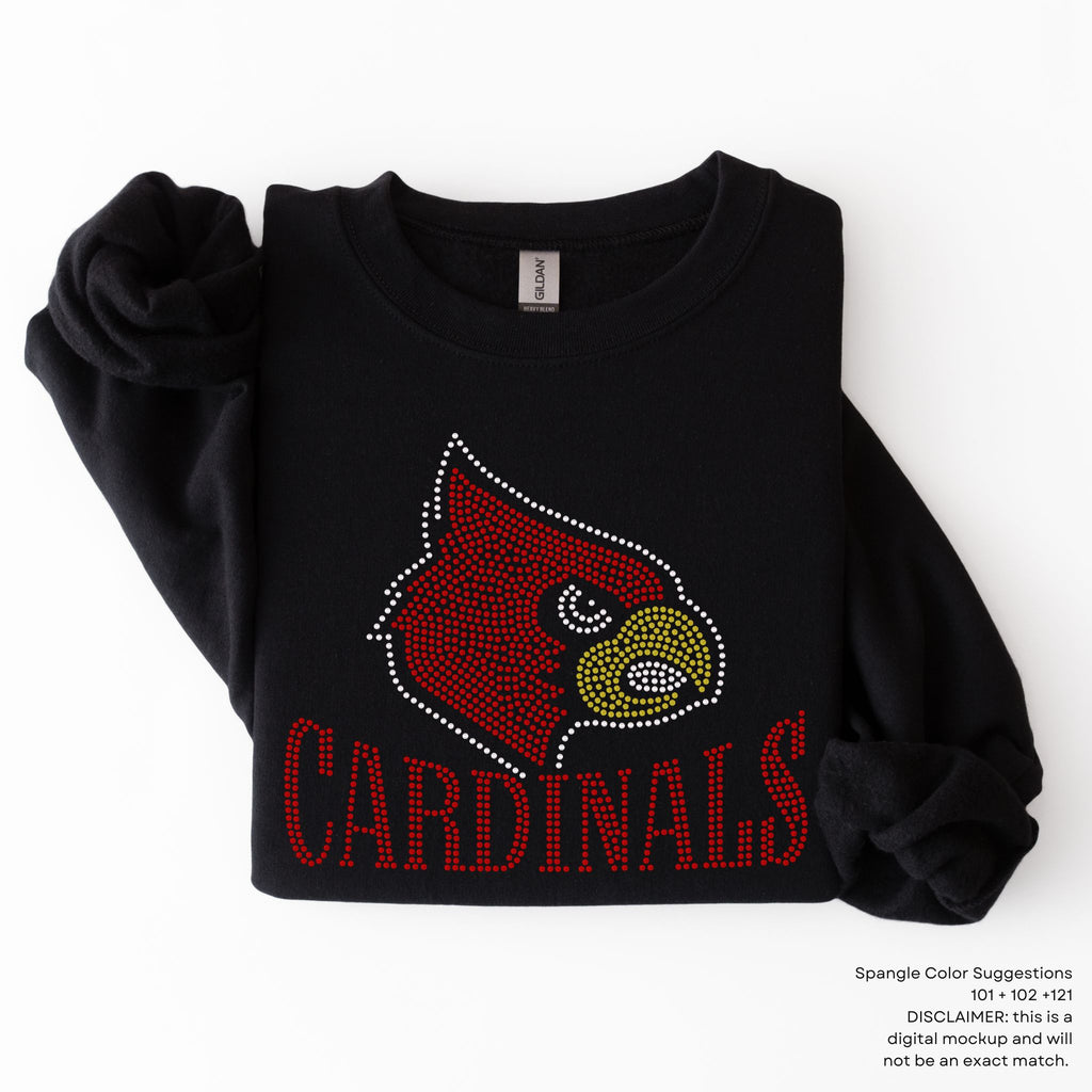 Cardinals with Mascot SPANGLE TRANSFER