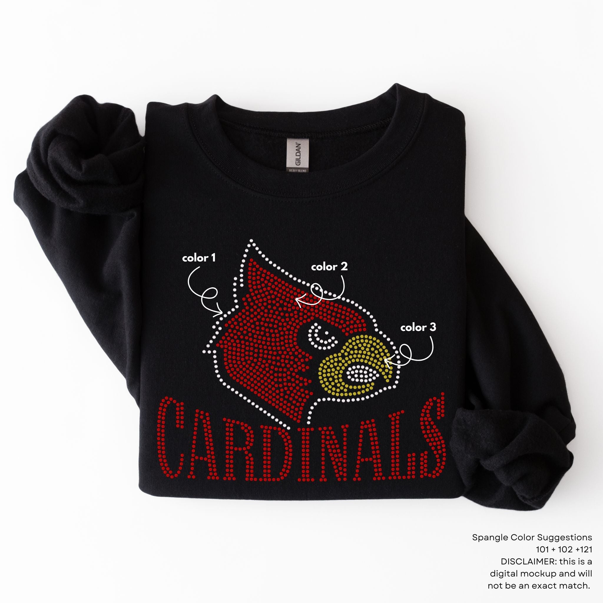Cardinals with Mascot SPANGLE TRANSFER