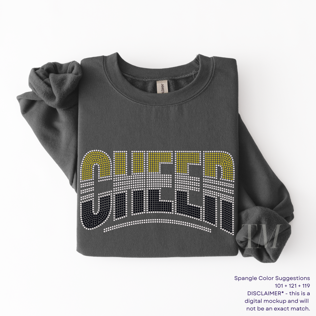 Cheer Curved SPANGLES TRANSFER