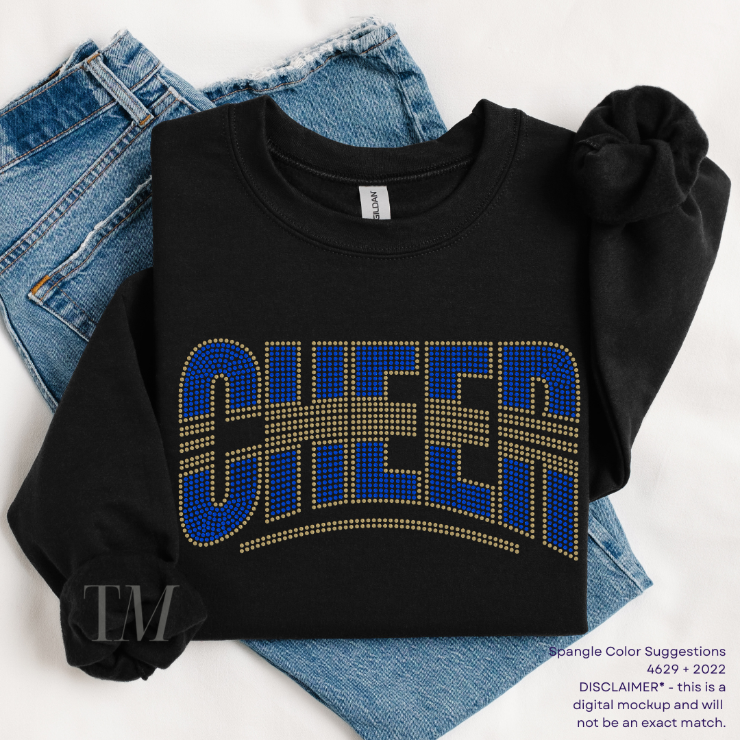 Cheer Curved SPANGLES TRANSFER
