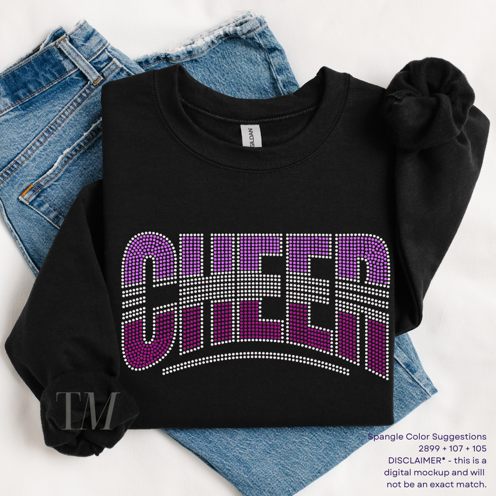 Cheer Curved SPANGLES TRANSFER