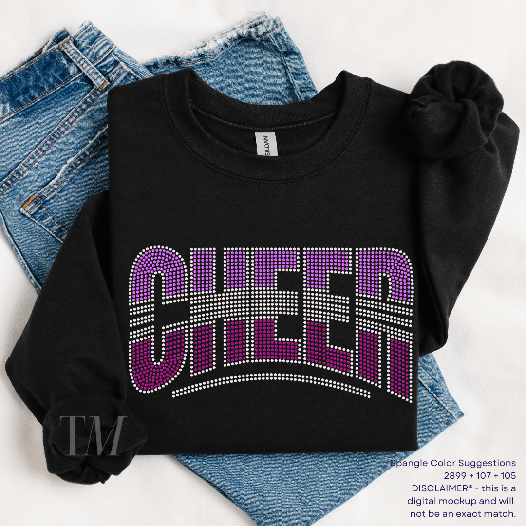 Cheer Curved SPANGLES TRANSFER