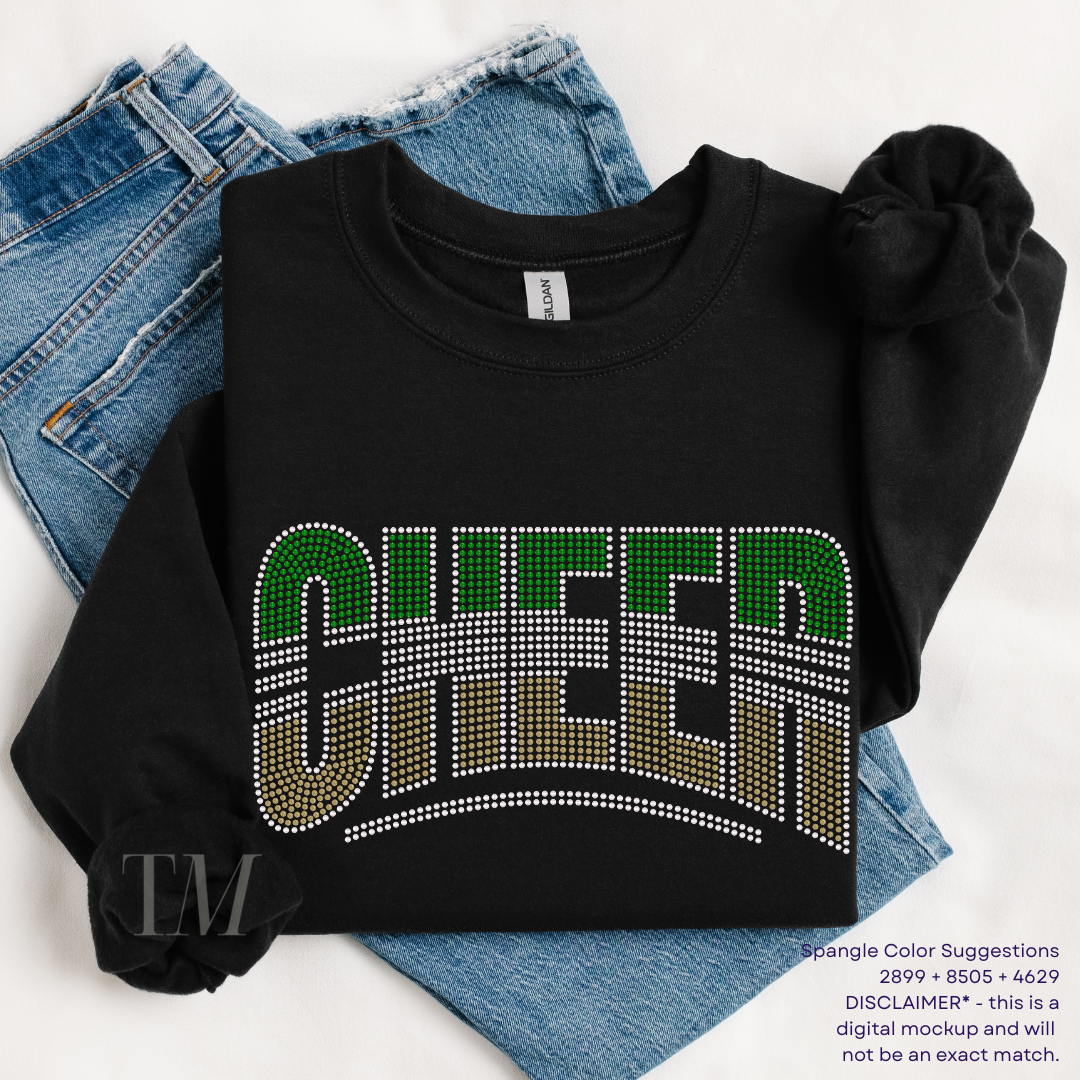 Cheer Curved SPANGLES TRANSFER