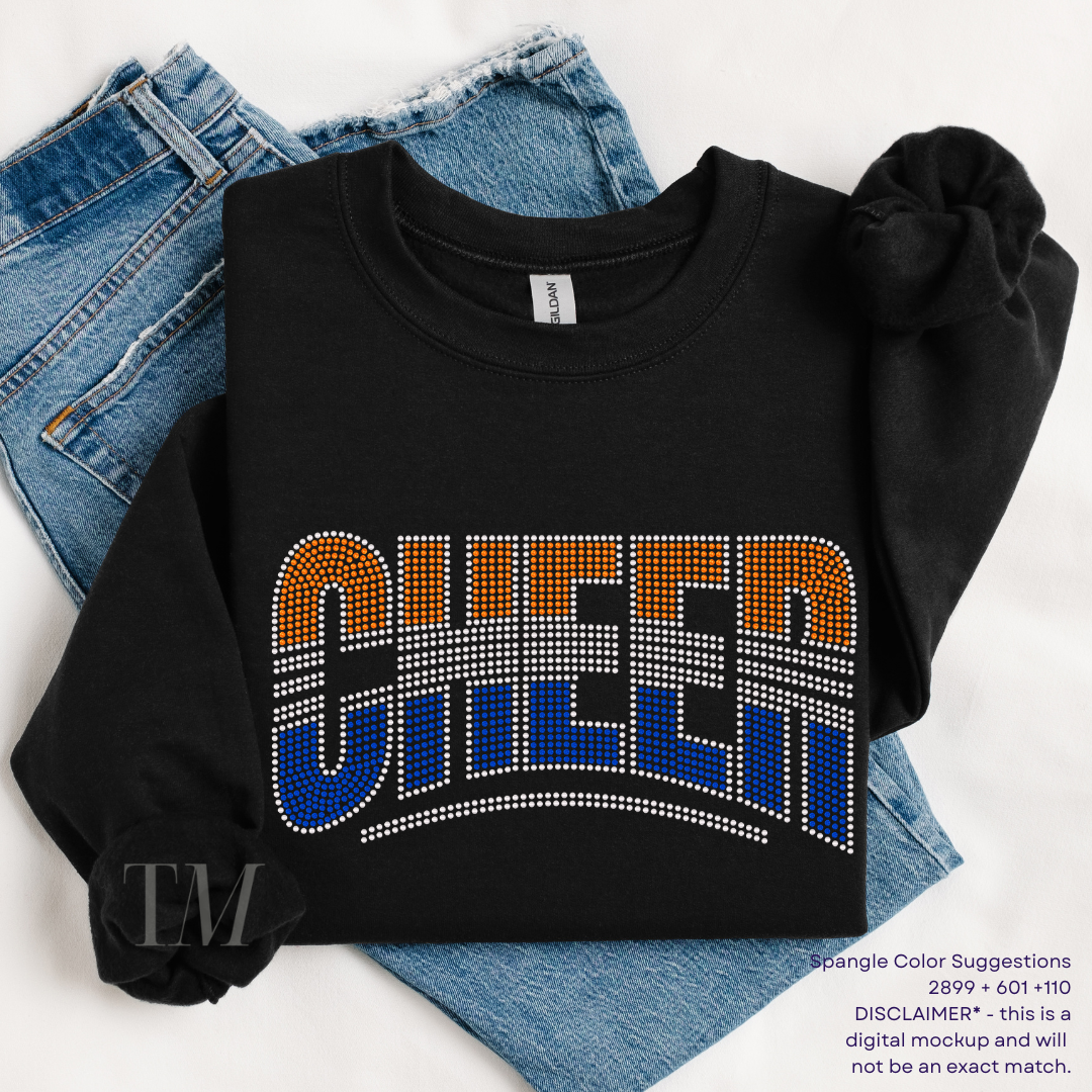 Cheer Curved SPANGLES TRANSFER