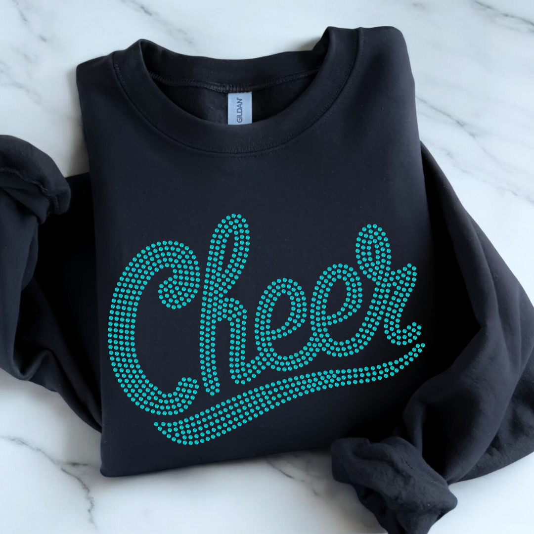 Cheer Fancy Font SPANGLES TRANSFER