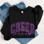 Cheer Mama with Heart SPANGLES TRANSFER