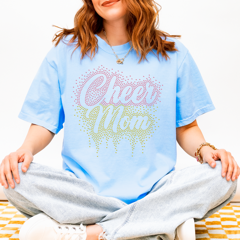 Cheer Mom Ombre Drip SPANGLES TRANSFER
