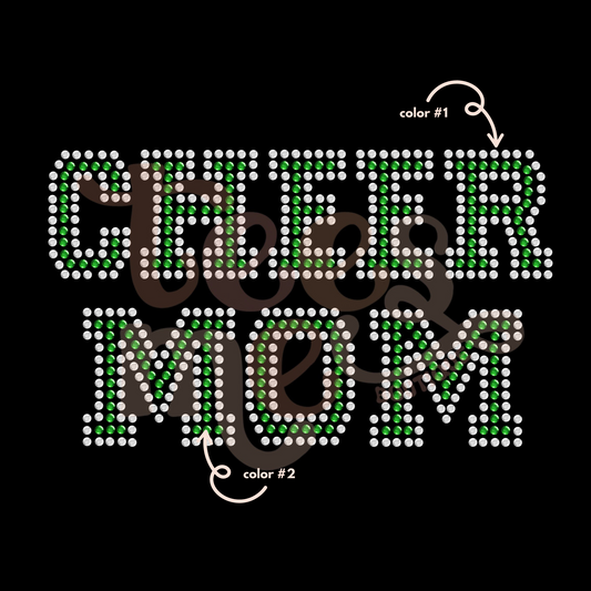 Two Color Cheer Mom SPANGLE TRANSFER