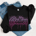 Collies Ombre Drip RHINESTONE TRANSFER
