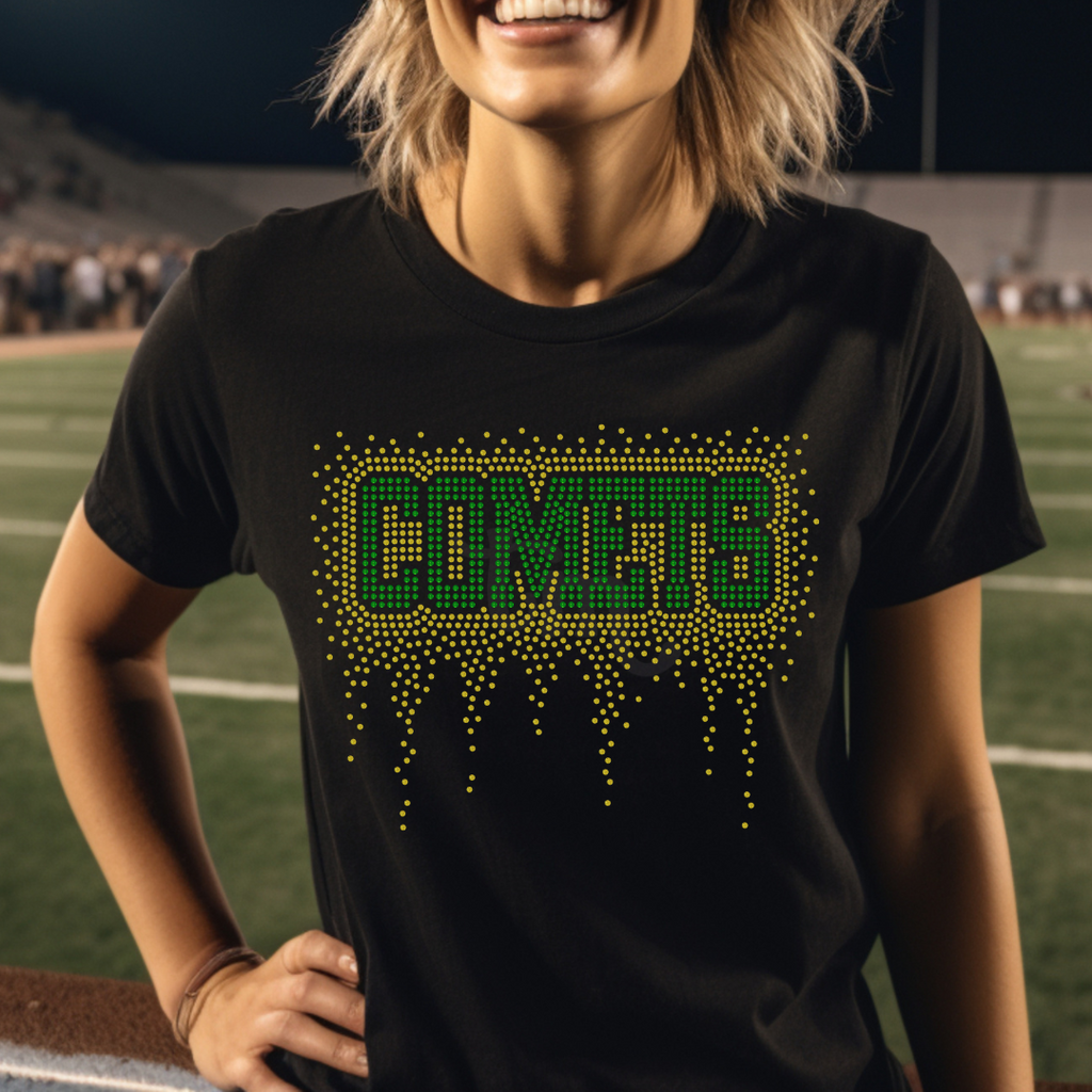 Comets Athletic Drip SPANGLE TRANSFER