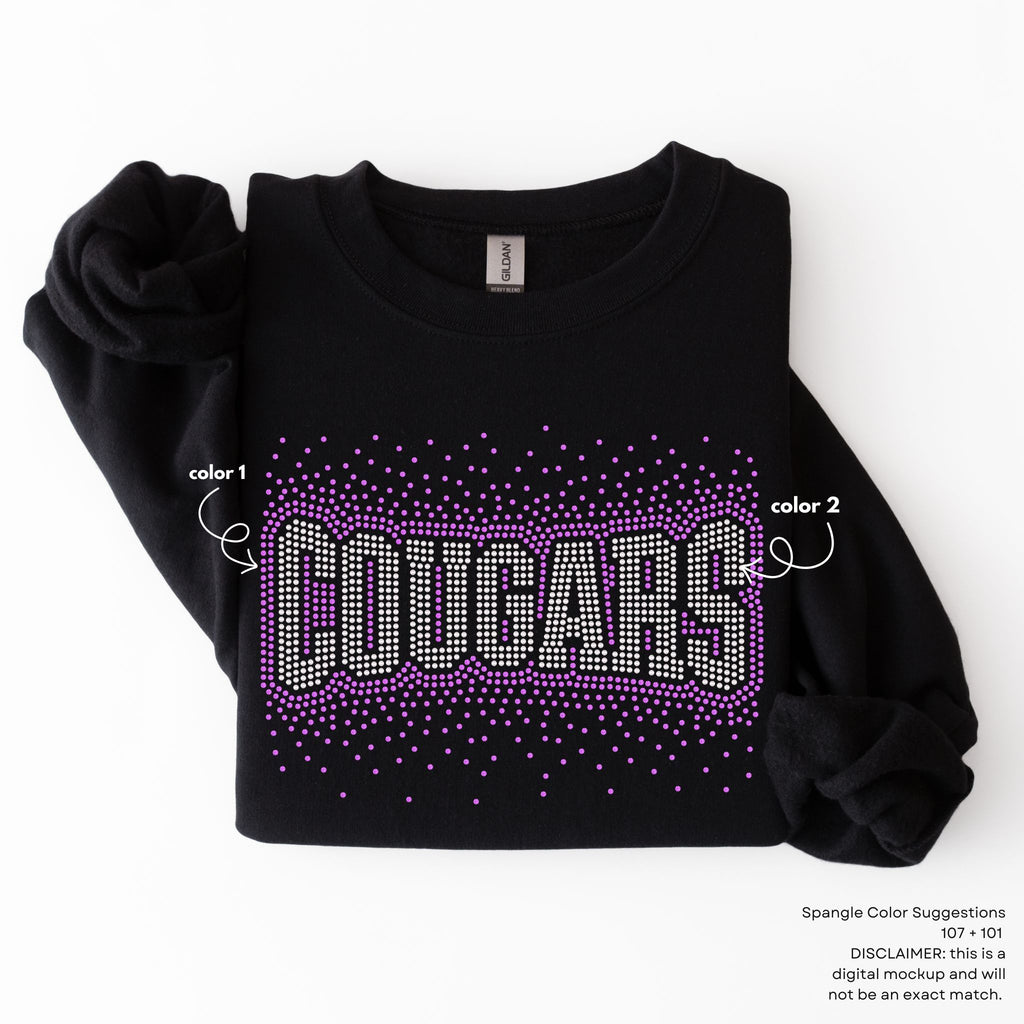 Cougars Arched Scatter SPANGLE TRANSFER