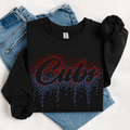 Cubs Ombre Drip RHINESTONE TRANSFER