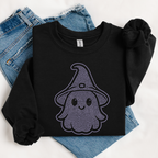 Cute Ghost Witch SPANGLES TRANSFER