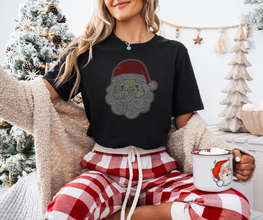 Cute Santa RHINESTONE TRANSFER