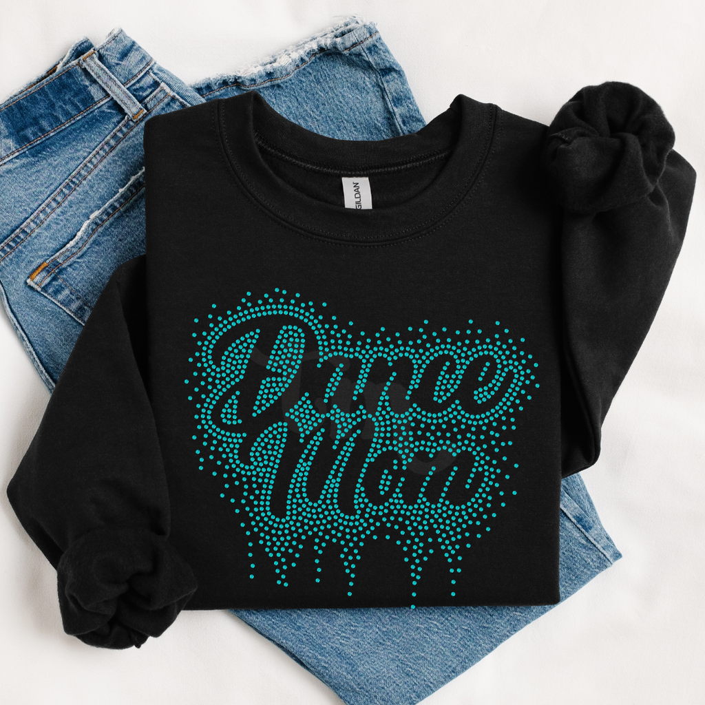 Dance Mom Ombre Drip SPANGLES TRANSFER