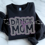 Dance Mom Cut Out SPANGLES TRANSFER