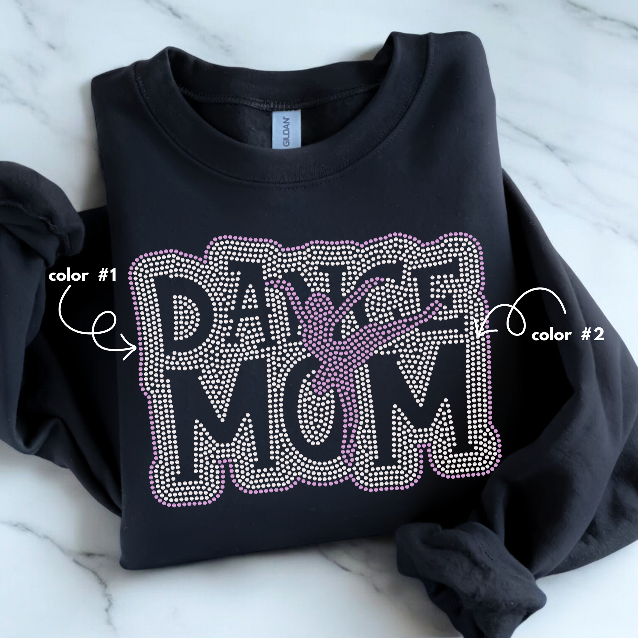 Dance Mom Cut Out SPANGLES TRANSFER