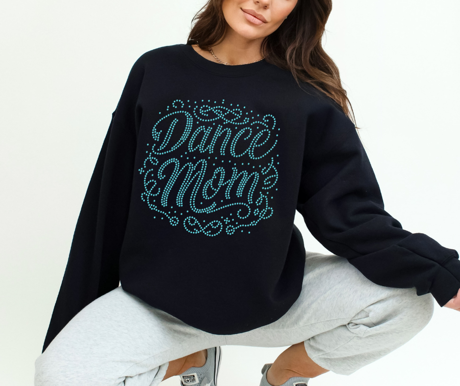 Dance Mom Swirls RHINESTONE TRANSFER