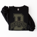 Detroit D RHINESTONE TRANSFER