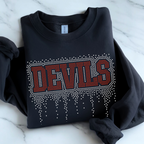 Devils Athletic Drip RHINESTONE TRANSFER