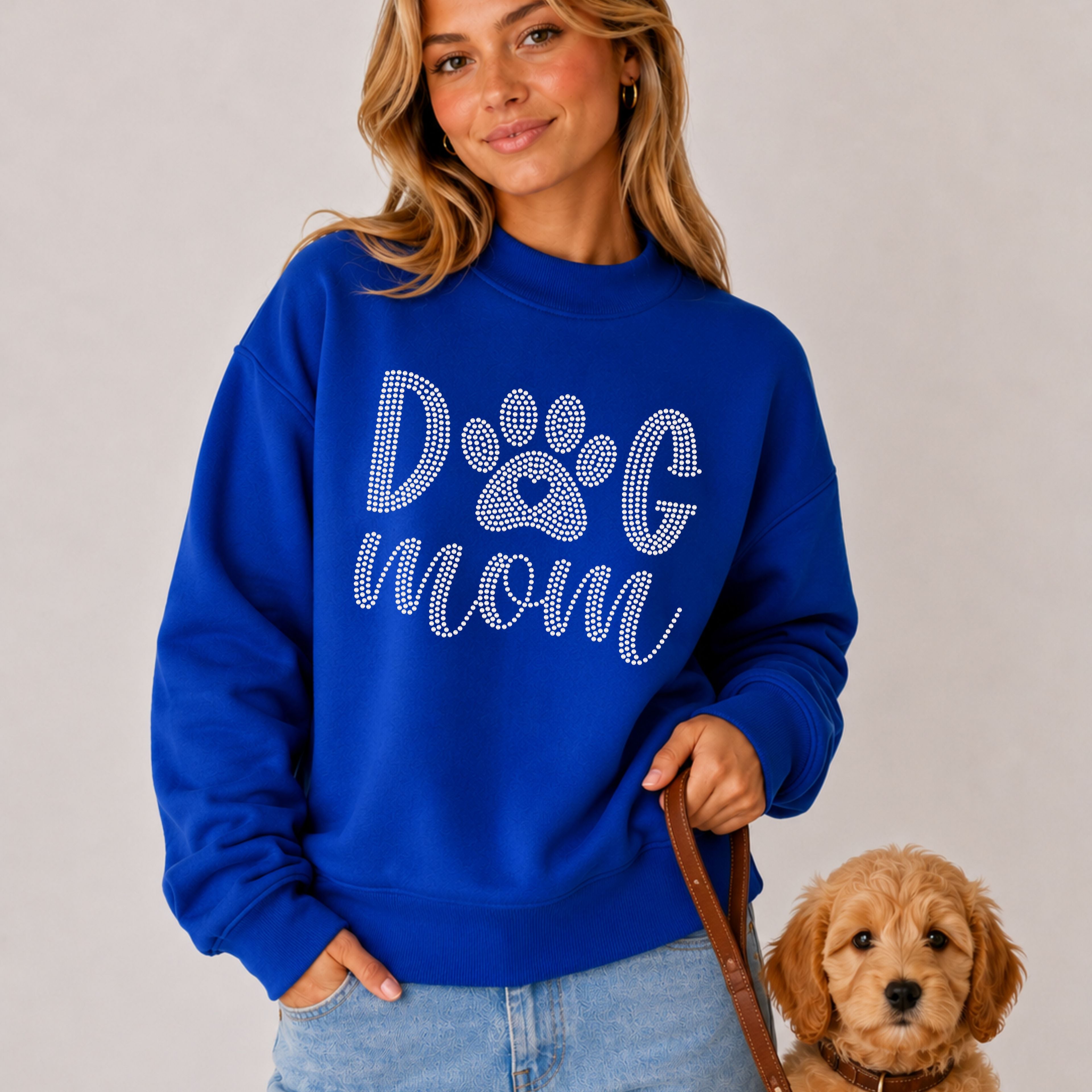 READY TO SHIP // Dog Mom SPANGLE TRANSFER c. 1301