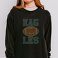 Eagles Football Stacked RHINESTONE TRANSFER