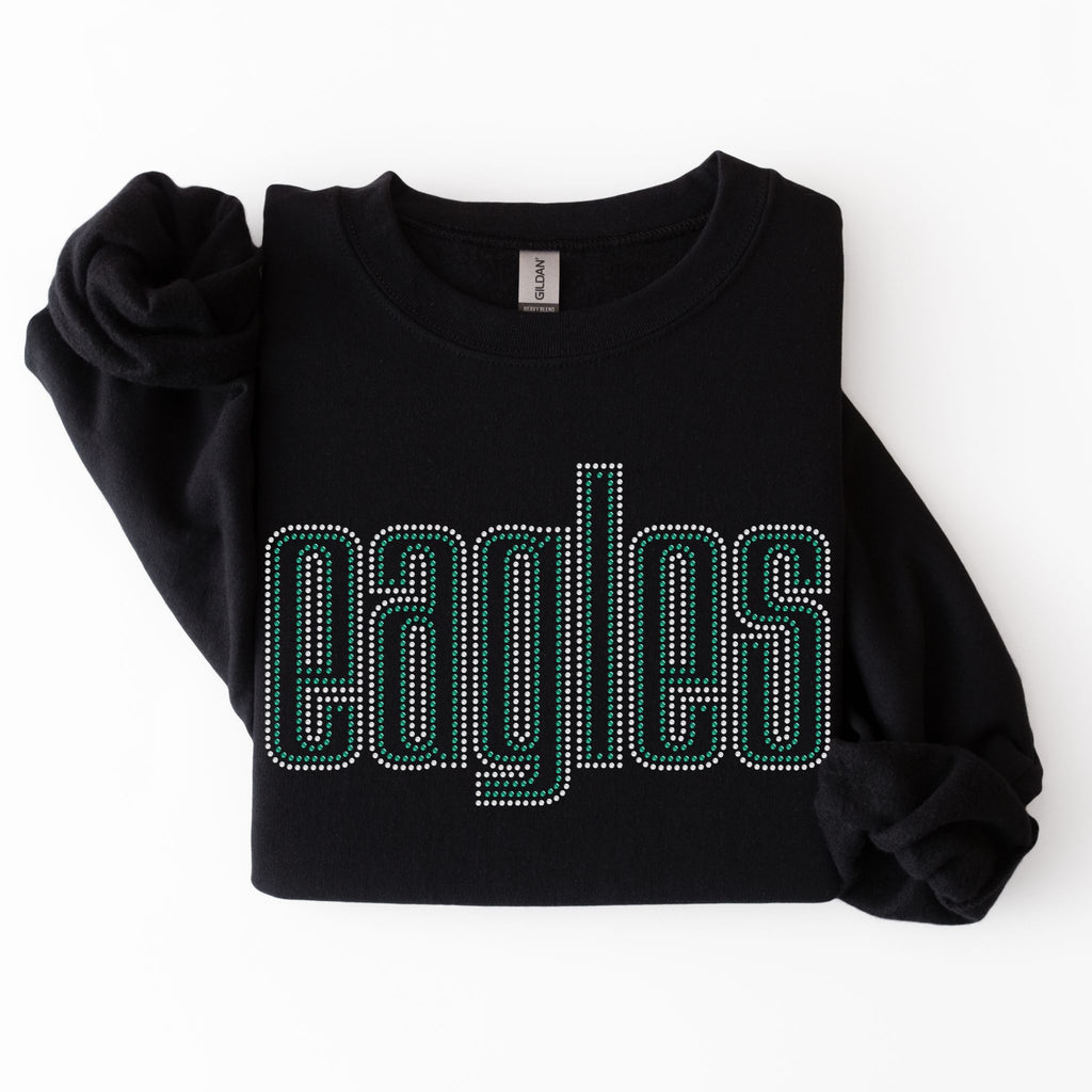 Eagles Double Outline SPANGLES TRANSFER