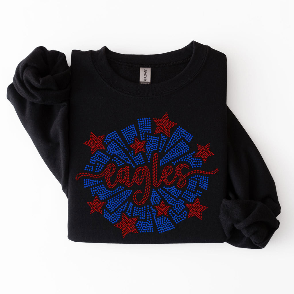Eagles Cheer Pom SPANGLE TRANSFER