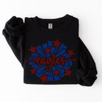 Eagles Cheer Pom SPANGLE TRANSFER