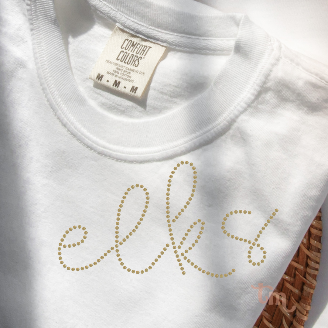 Elks Collar SHEET OF FOUR RHINESTONE TRANSFER