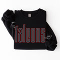 Falcons Double Outline SPANGLES TRANSFER