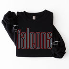 Falcons Double Outline SPANGLES TRANSFER