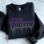 Falcons Ombre Drip RHINESTONE TRANSFER