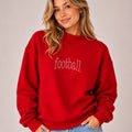READY TO SHIP // Football Type 4 Per Sheet RHINESTONE TRANSFER c. crystal ab