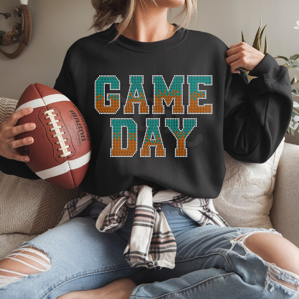Game Day Ombre Font SPANGLES TRANSFER