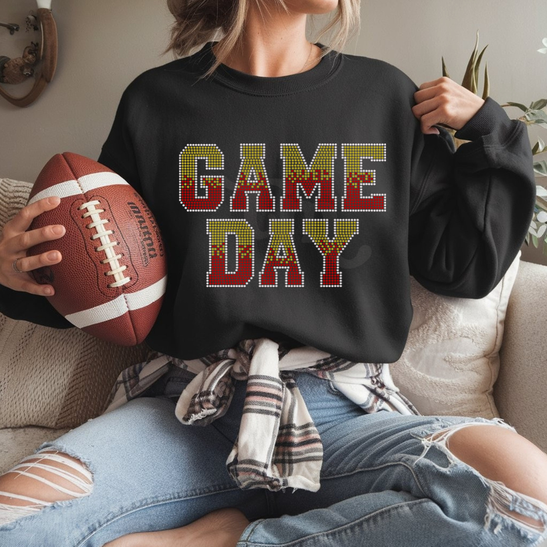 Game Day Ombre Font SPANGLES TRANSFER