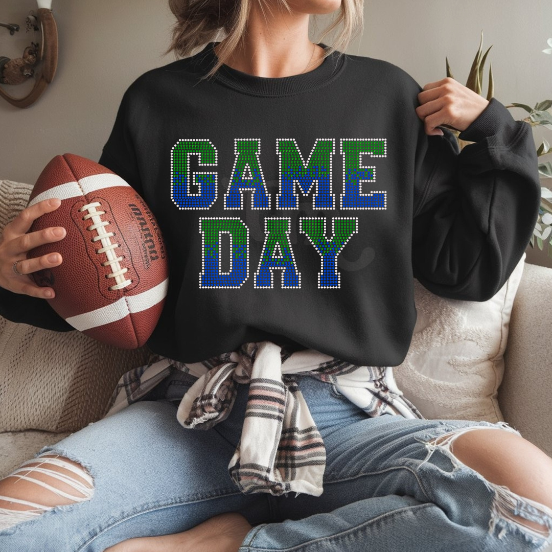 Game Day Ombre Font SPANGLES TRANSFER
