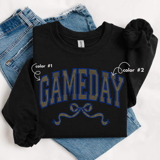 Game Day Coquette Bow SPANGLES TRANSFER