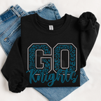 Go Knights Leopard Print SPANGLE TRANSFER