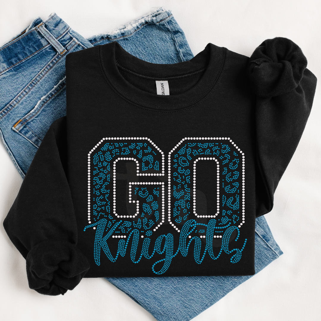 Go Knights Leopard Print SPANGLE TRANSFER